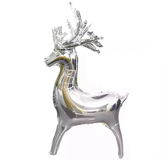 122.5 cm Foil Silver Reindeer (PACK of 3)