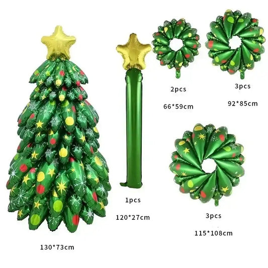 54” Christmas Tree 3D Foil Standing Balloon
