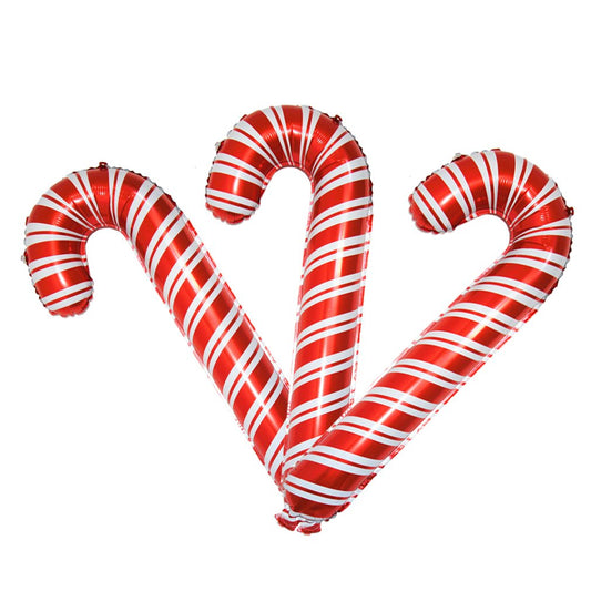30” Red Candy Cane Foil Balloon (PACK OF 3)