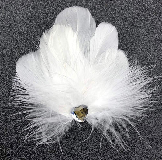White Natural Goose Feathers 100 pcs 2-5 inch