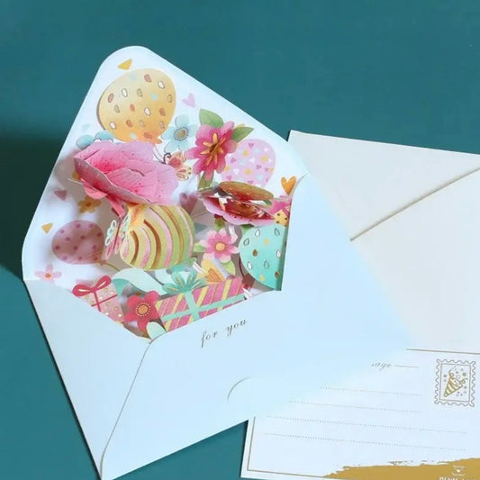 3D Pop Up Floral & Gifts PostCard