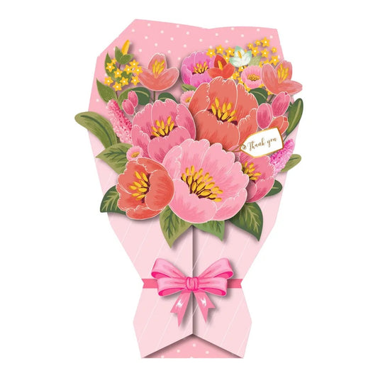 Flower Bouquet - Thank You Card