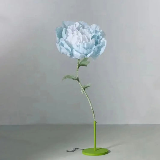 Large Silk Artificial Flower w Motion - Blue