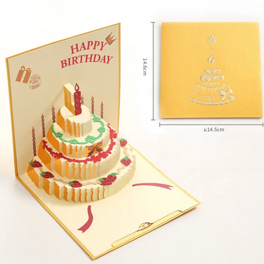 3D Pop Up Happy BirthdayPostCard