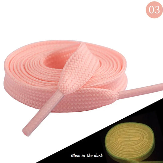 Glow in the Dark Shoe Laces Light Pink