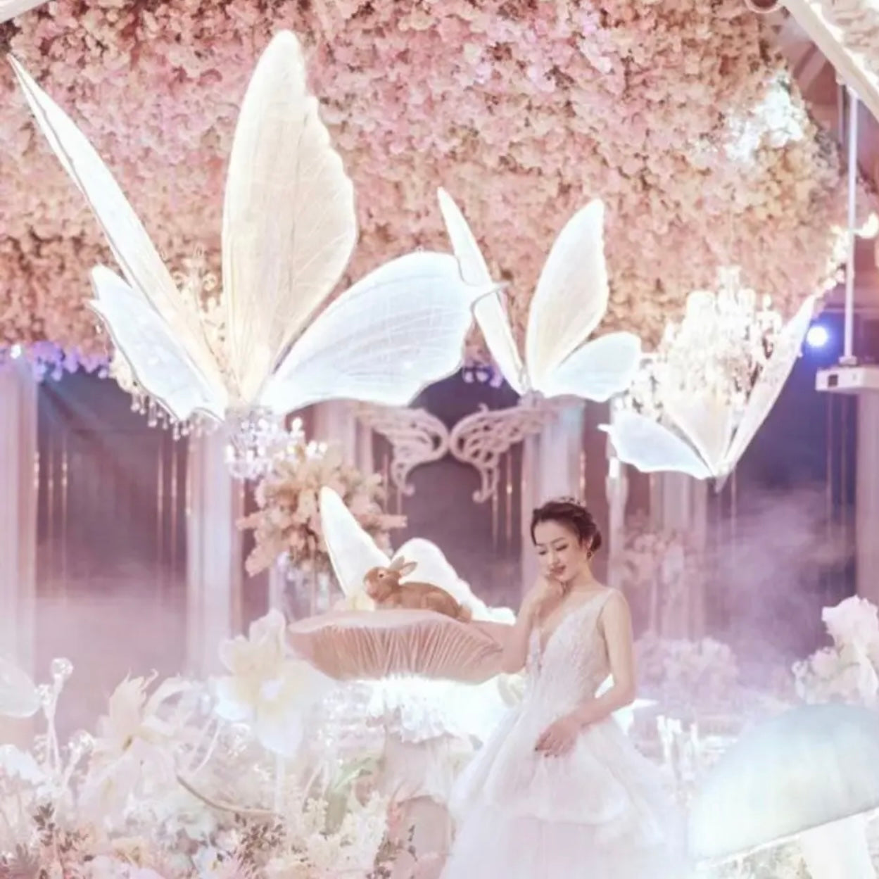 Large LED Butterfly with a Stand 60 cm