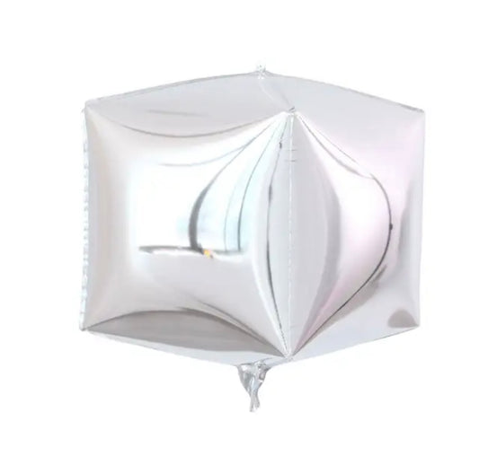16” Silver Cube Foil Balloon (PACK of 3)