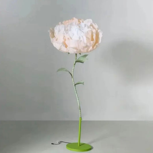Large Artificial Flower w Motion Champagne
