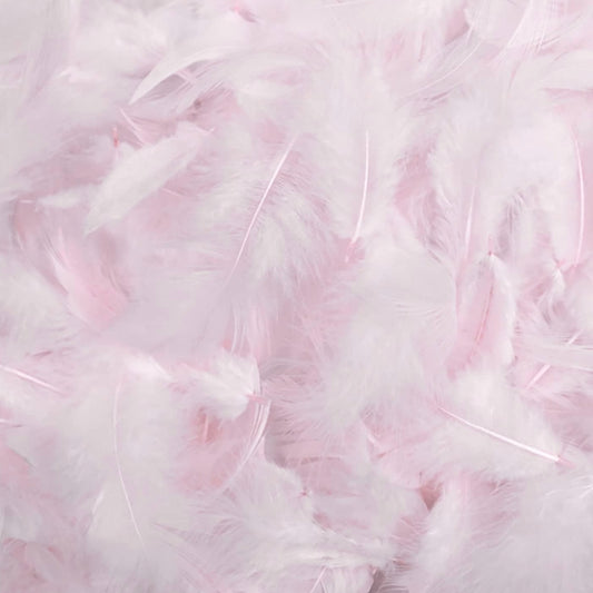 Light Pink Natural Goose Feathers 100 pcs 2-5 inch