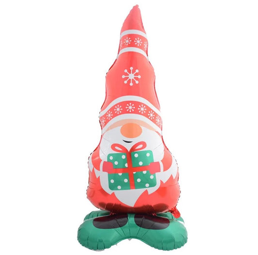 58” Christmas Gnome Foil Standing Balloon (PACK OF 3)