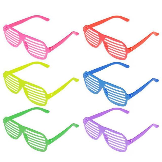Neon Color Shutter Glasses (3 pcs)