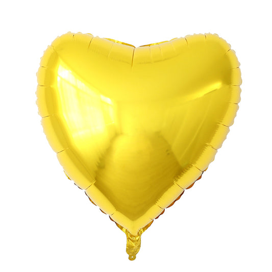 32" Gold Solid Heart (PACK OF 3)