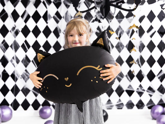 19” Foil Balloon Cat Black