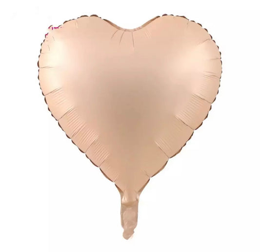 18" Caramel Solid Heart (PACK of 3)