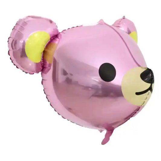 23” Teddy Bear Head Foil Balloon PINK (PACK OF 3)