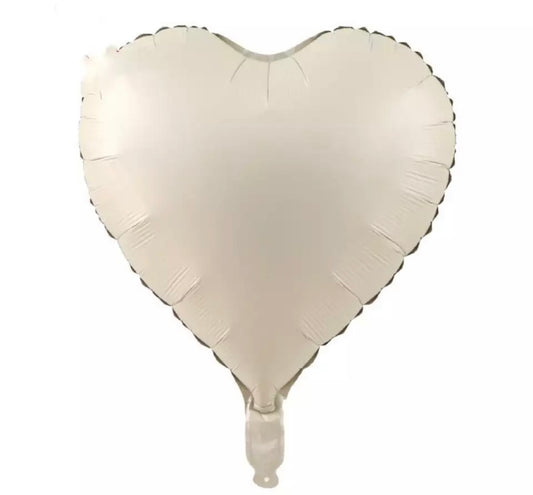 18" Champagne Solid Heart (PACK of 3)