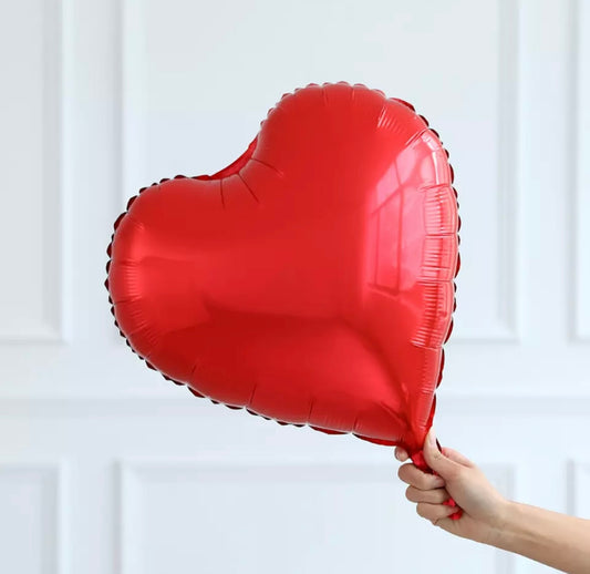 18" Red Solid Heart (PACK of 3)