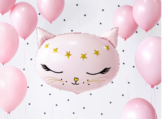 19” Foil Balloon Cat Pink