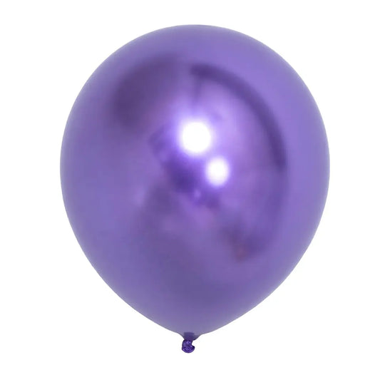 5" CHROME Round Purple (100 pcs)