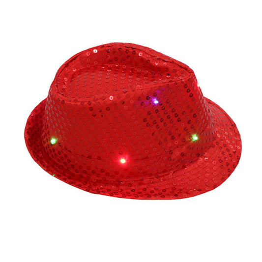 Party Hat with LED light - RED