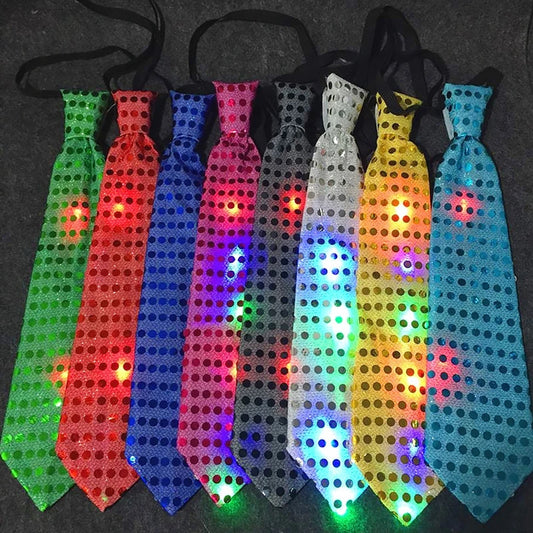 Light Up Sequin Tie with LED