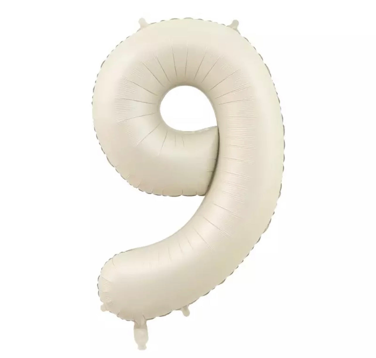 34" Champagne Matte Number 9 (Pack of 3)