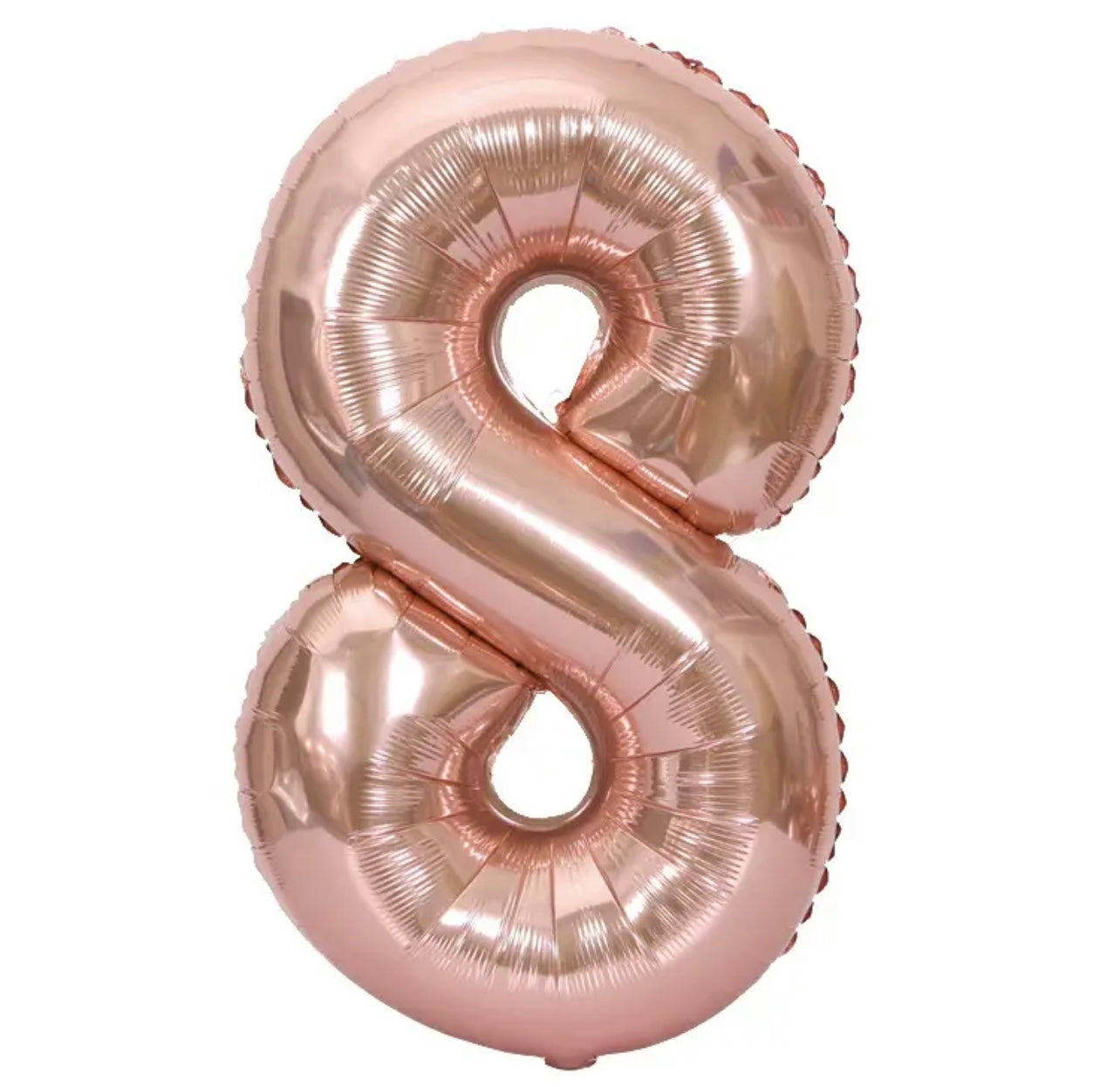 34" Rose Gold Number 8 (Pack of 3)