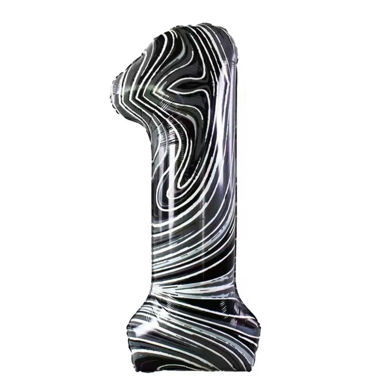 34" Marble Print Foil Number 1 (Pack of 3)