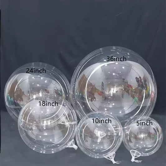24”  Bobo Clear Bubble Balloon (10 pcs)