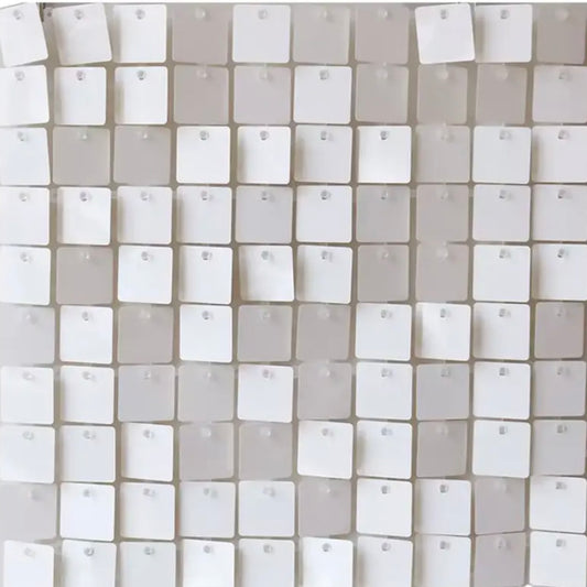 White Sequin Panel