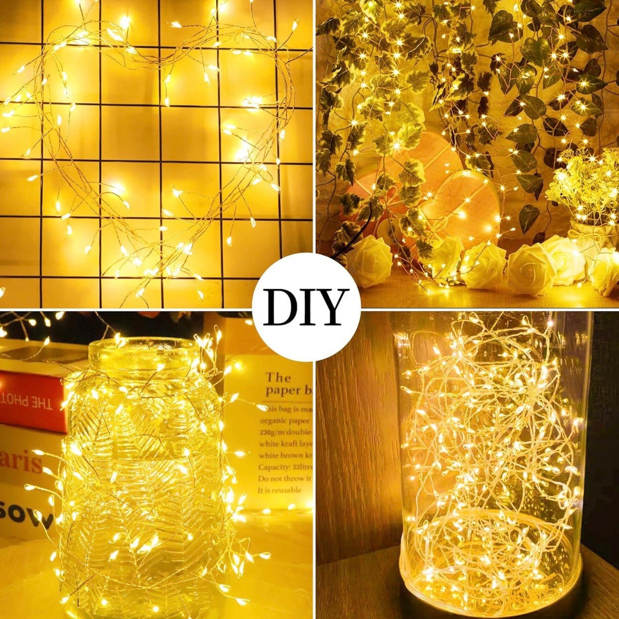 200 LED String Lights 20 FT USB Operated