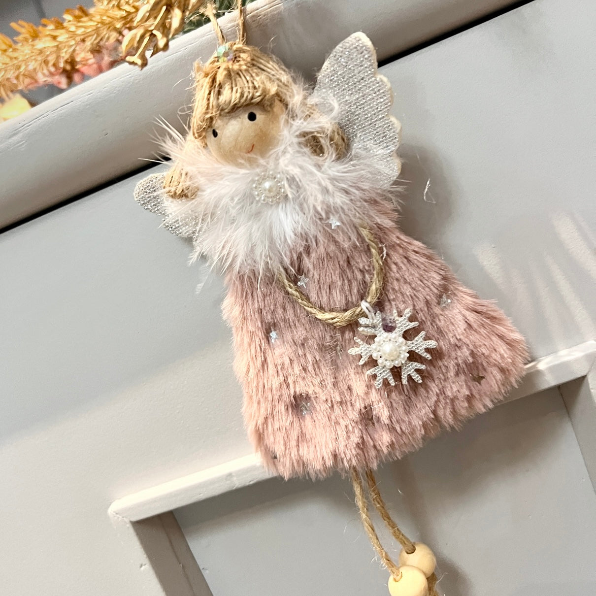 Little Fairy Ornament Dusty Pink