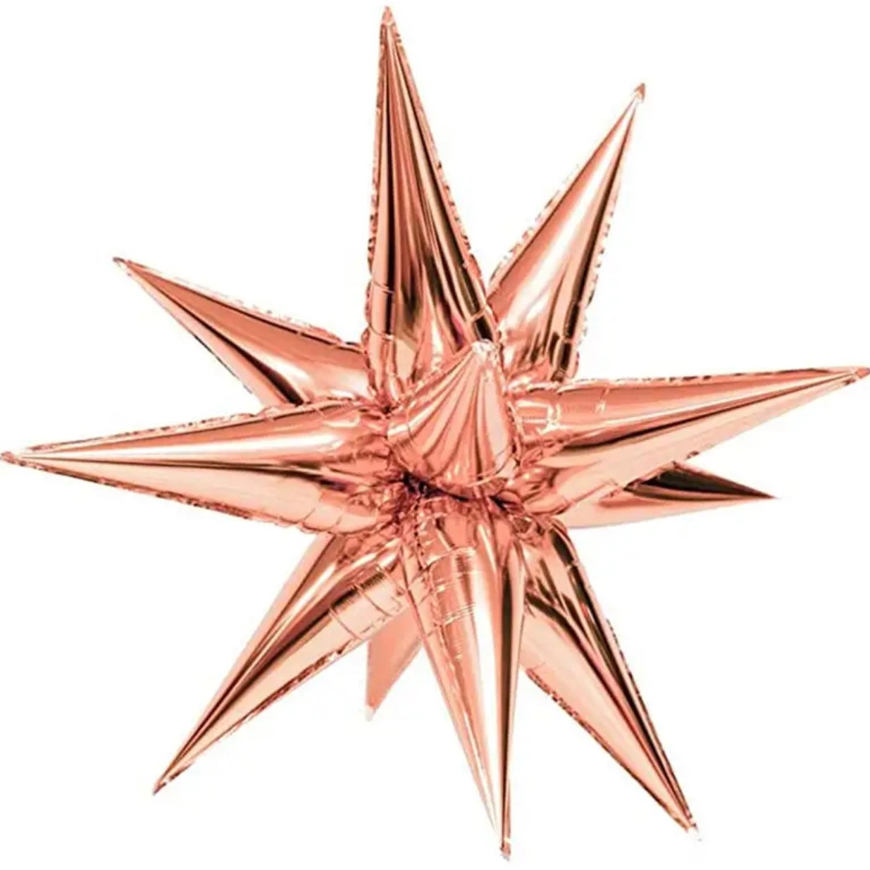 Rose Gold Foil Burst Star LARGE