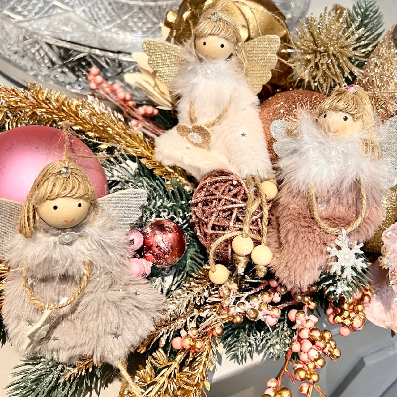Little Fairy Ornament Dusty Pink