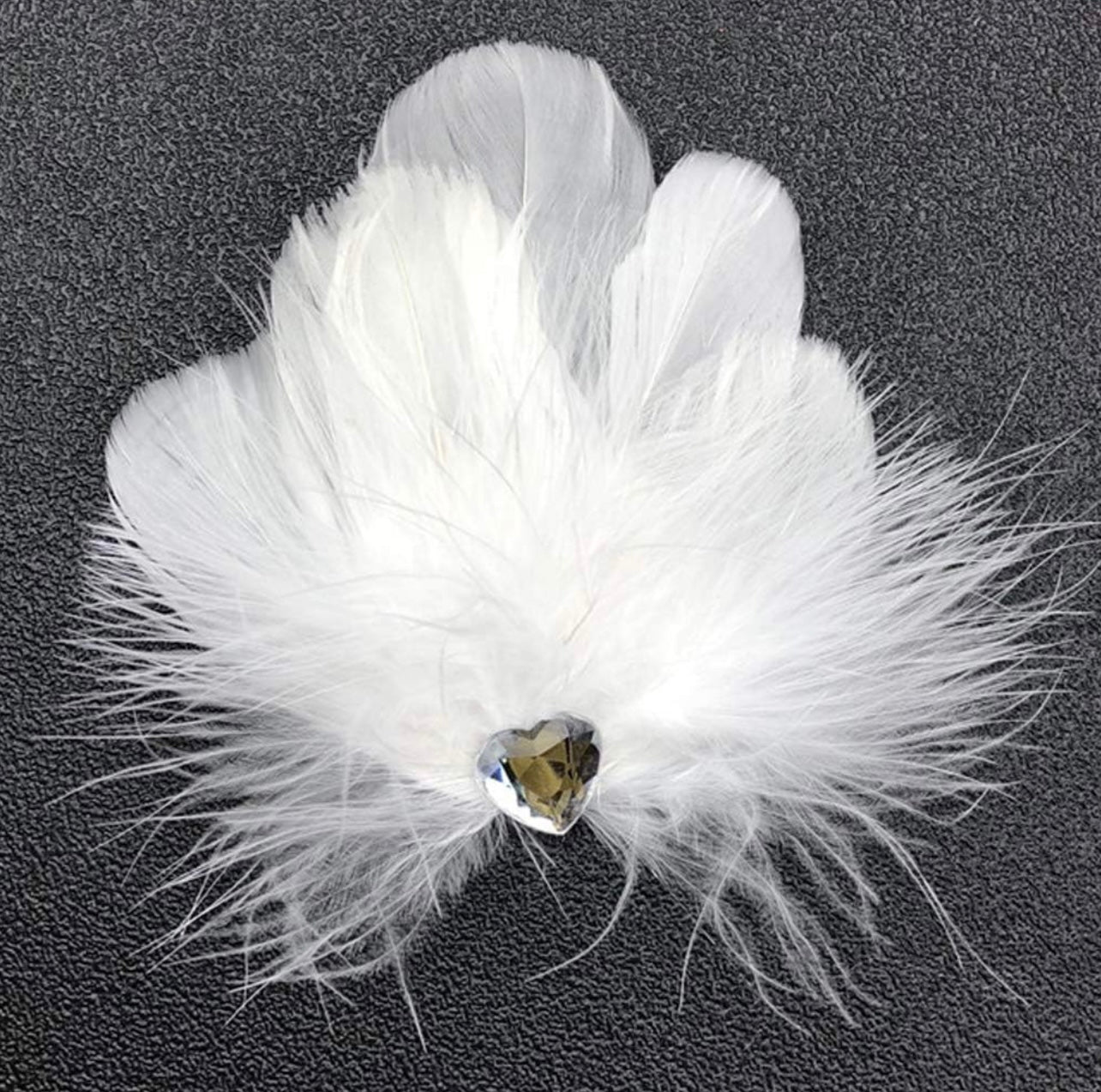 White Natural Goose Feathers 100 pcs 2-5 inch