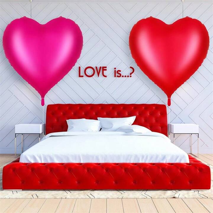 63" Fuchsia Solid Heart