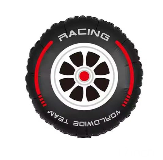 18" Racing Tire Foil Balloon Red (PACK of 3)