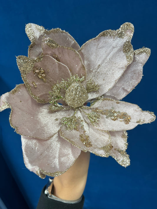 Glitter Light Pink Poinsettia