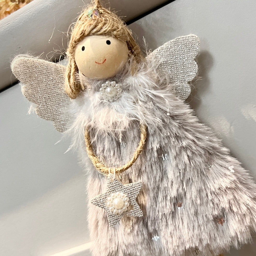 Little Fairy Ornament Gray