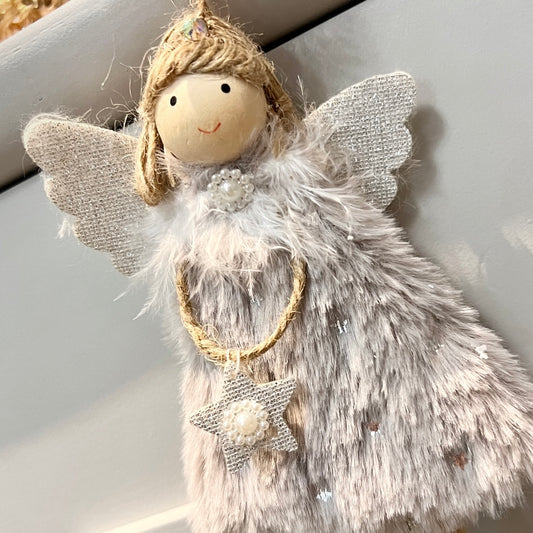 Little Fairy Ornament Gray