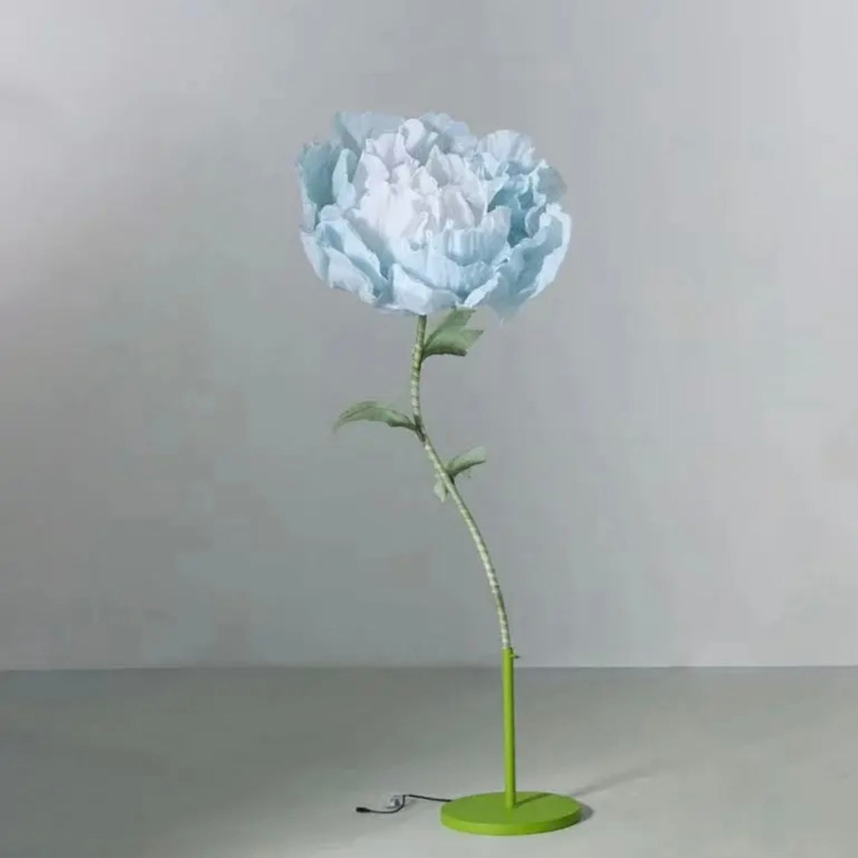 Large Silk Artificial Flower w Motion - Blue