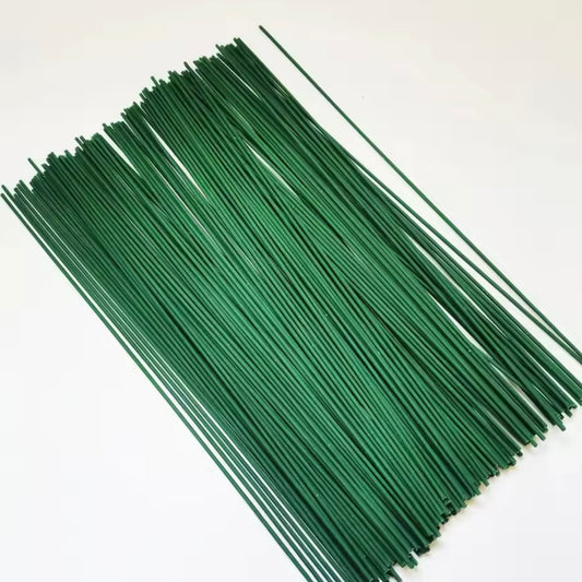 25 cm Green Floral Wire Stem (20 pcs)