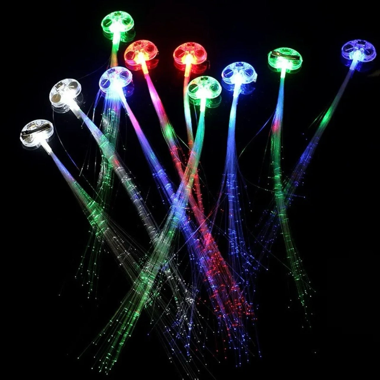 Glow LED Hair Pin (10 pcs)