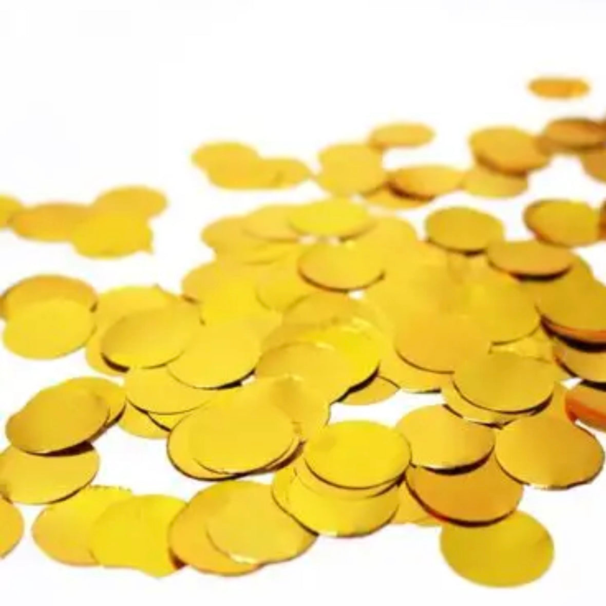 2.5 cm Foil Confetti Dots Gold (23 gr)