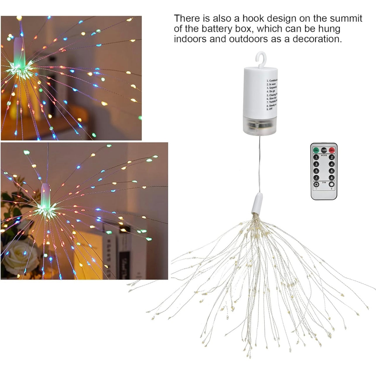 Firework LED Lights Battery Operated