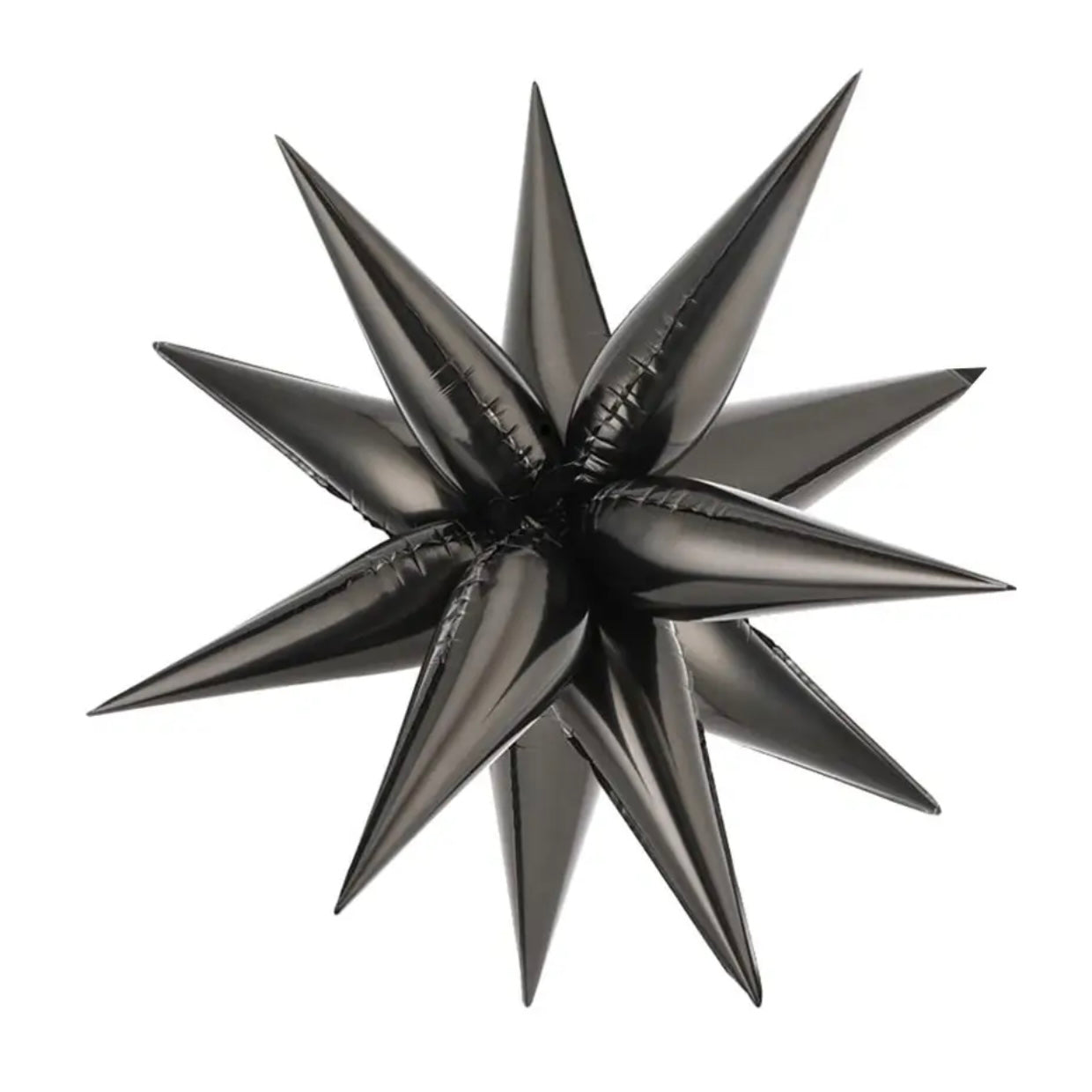 Black Foil Burst Star LARGE