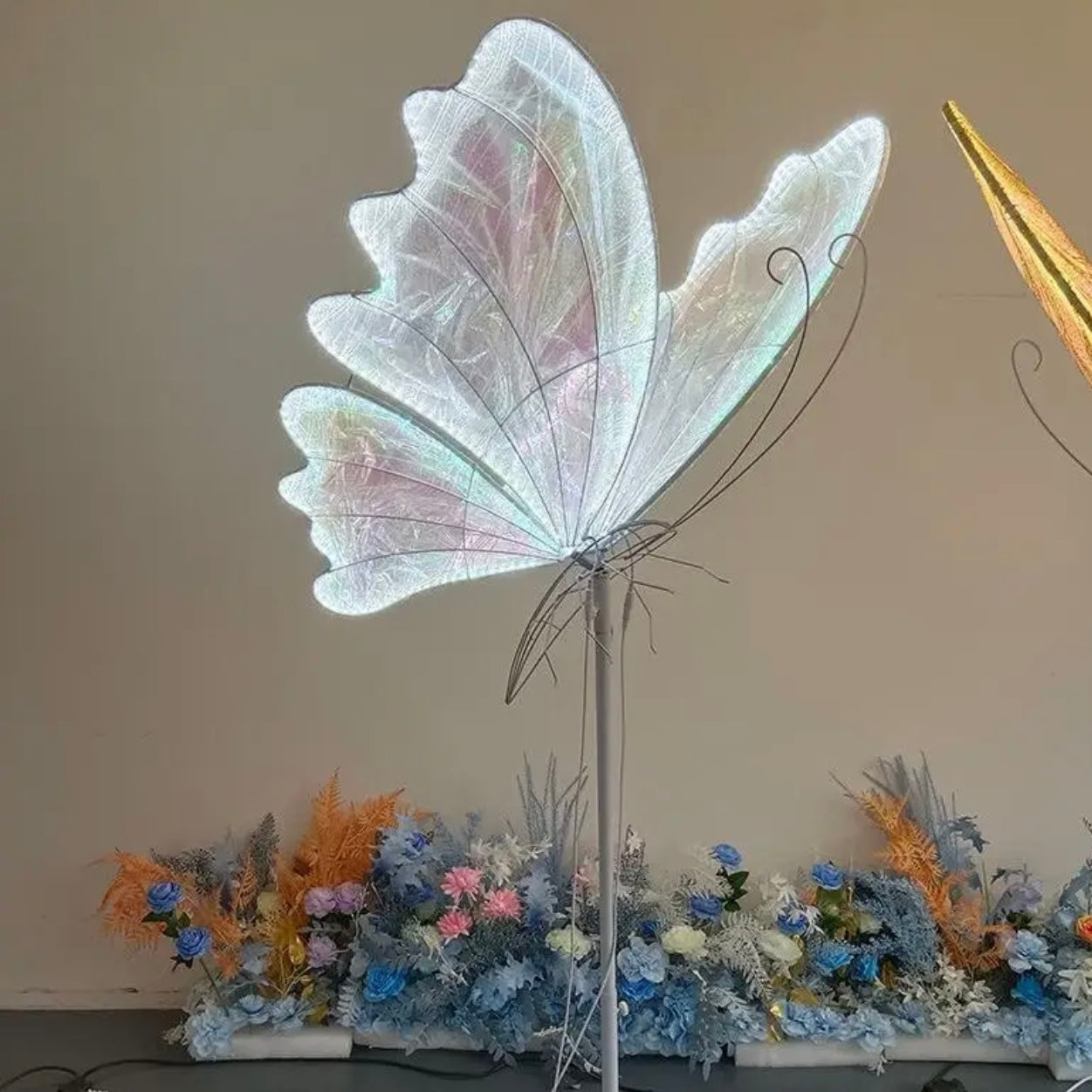 Large LED Butterfly with a Stand 60 cm