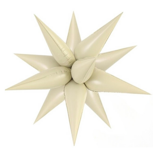 Champagne Foil Burst Star SMALL