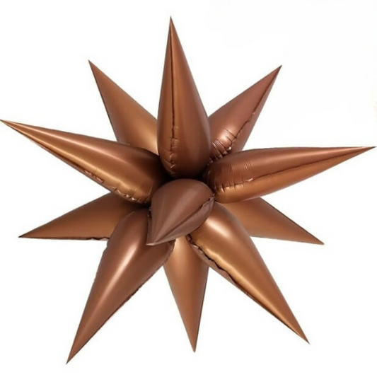 Chocolate Foil Burst Star SMALL