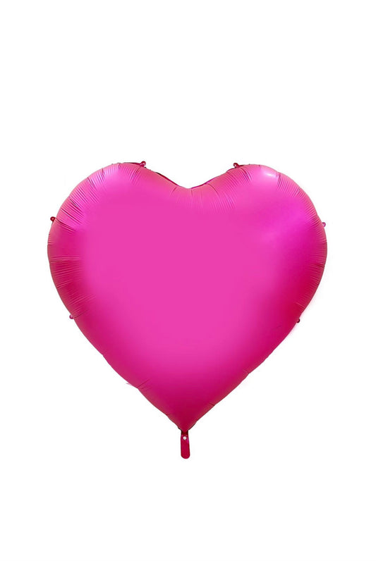 63" Fuchsia Solid Heart